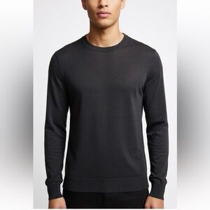 Armani Exchange Charcoal Knit Sweater